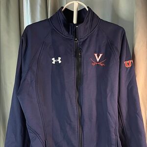 Under Armour Women's Navy Varsity Jacket UVA University of Virginia Cavaliers
